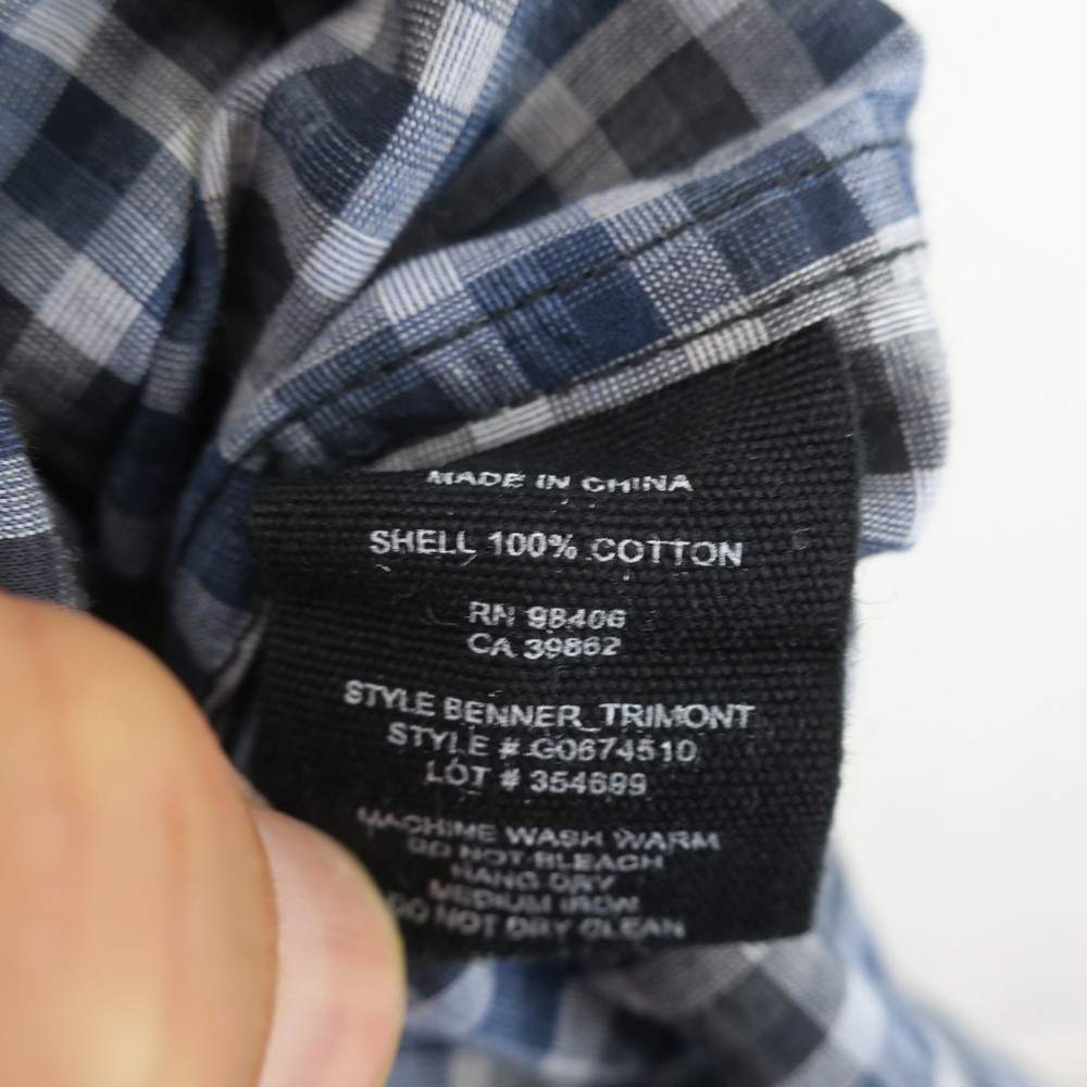 Theory Button Up Long Sleeve Shirt Mens XL‎ Blue 100% Cotton - Picture 8 of 8